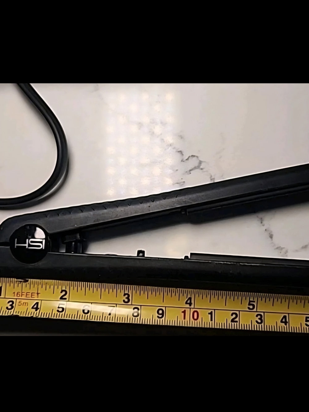 HSI Mini Black Hair Flat Iron / Straightener 6"x 1/2"